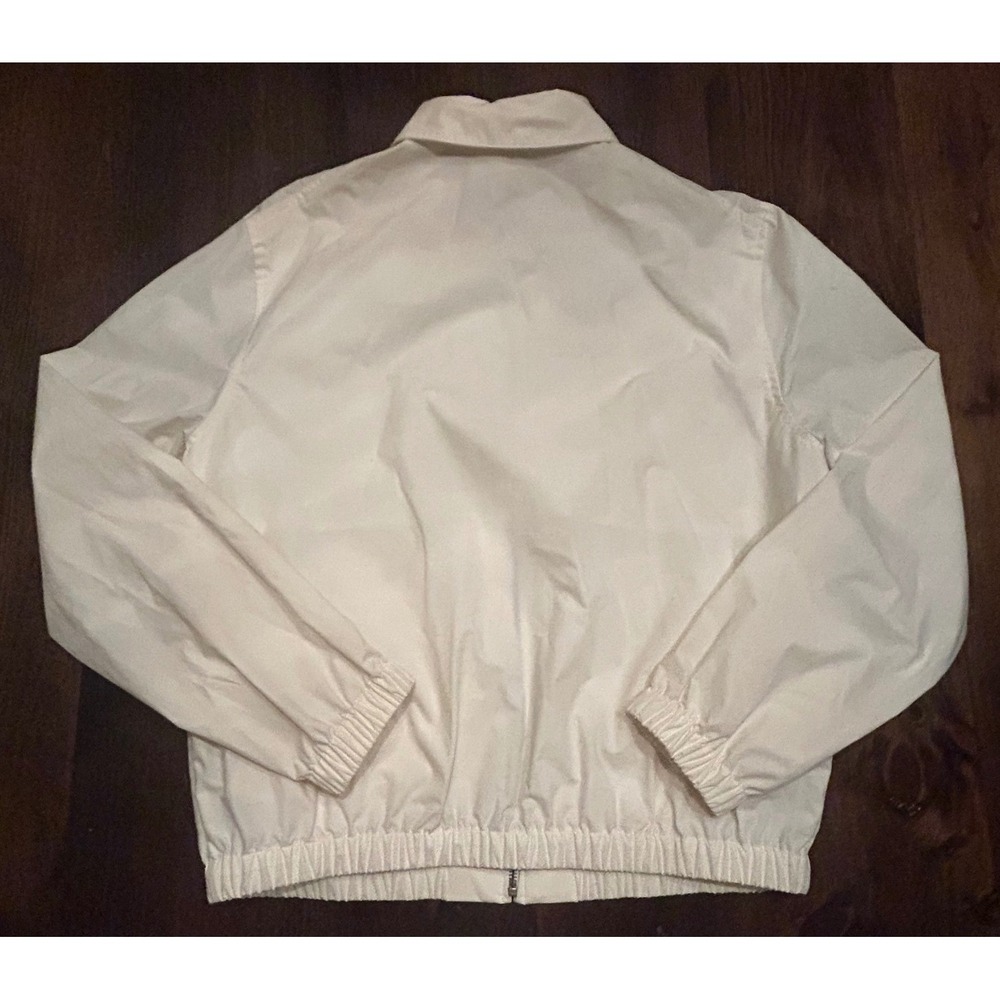 Polo Ralph Lauren Harrington Jacket Mens Medium White Full Zip Cotton Preppy - Picture 4 of 5
